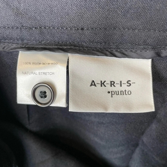 Akris Punto Two Piece Black Wool Blazer Jacket Top & Pant Set Size US 8 - Picture 7 of 9